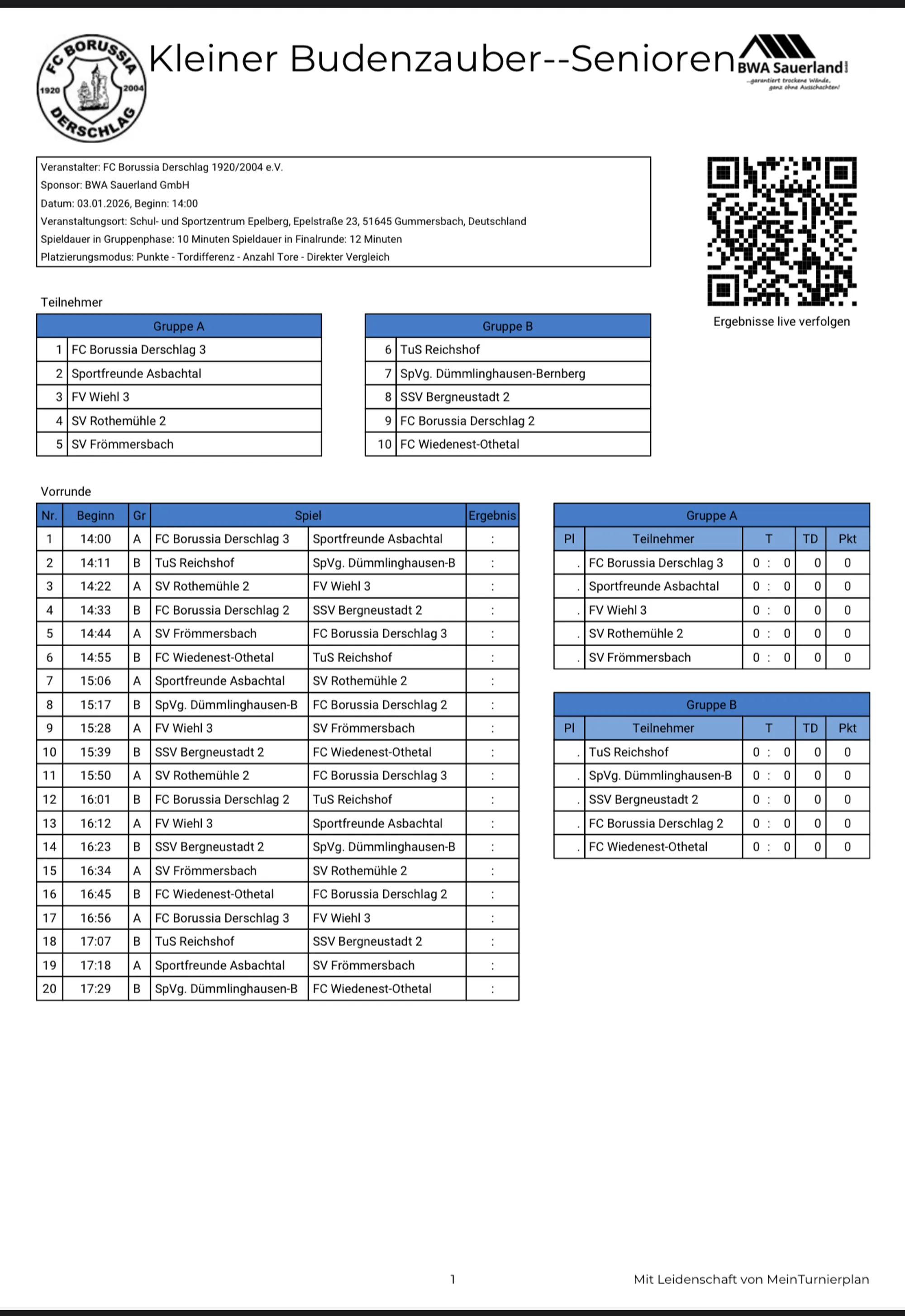 Kleiner Budenzauber – Senioren