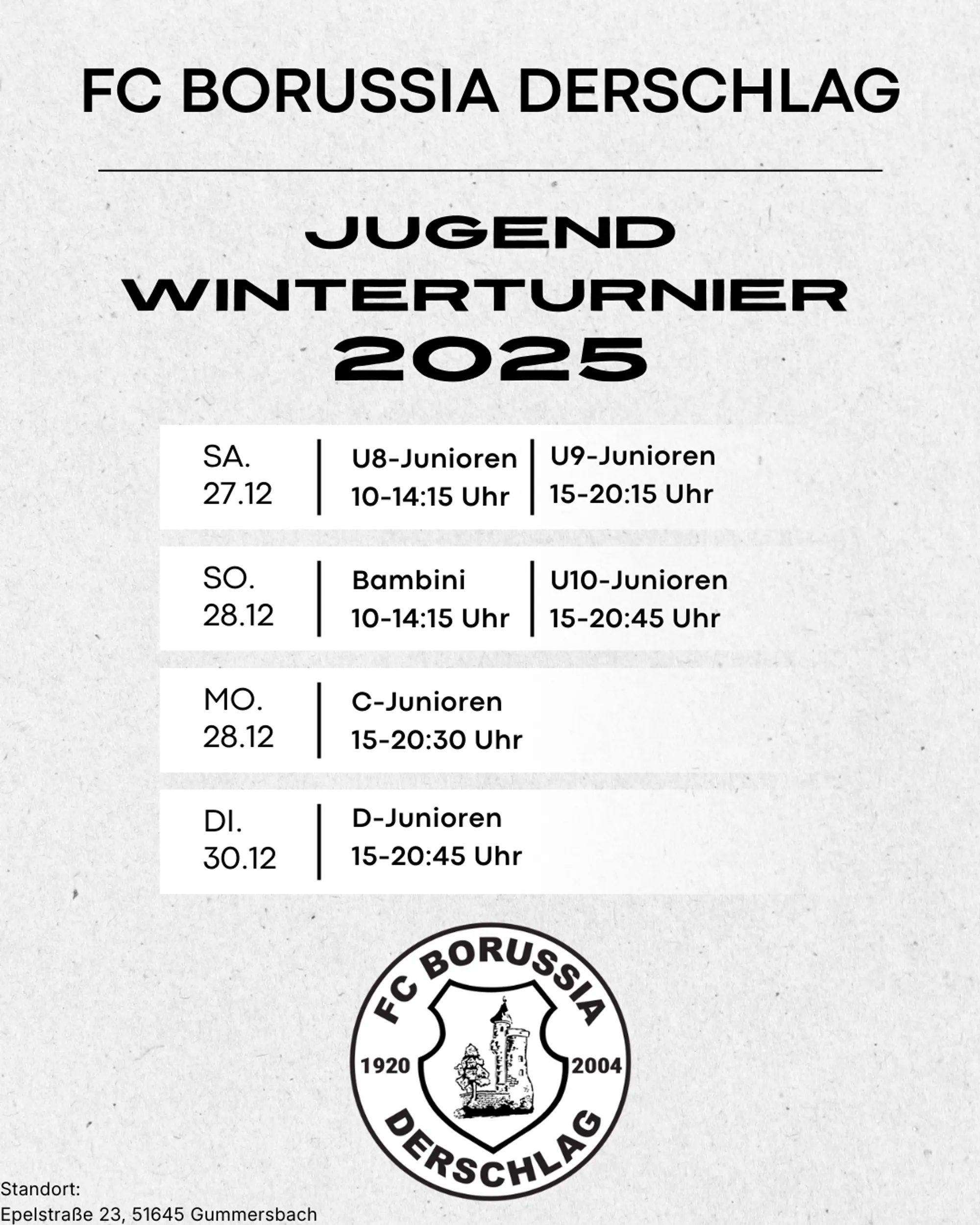 Jugend-Winterturnier 2025